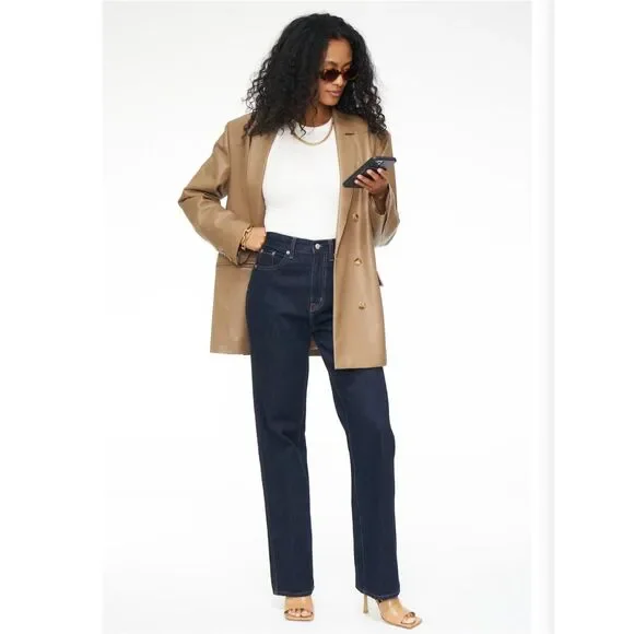 Pistola Roman Oversized Double Breasted Blazer in Taupe Size M - Picture 3 of 7